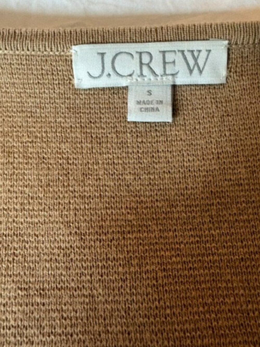 JCrew Camel Gisele Vneck Sweater Blazer Size Small - Picture 7 of 7